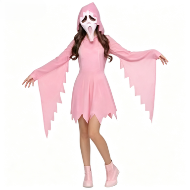 Girls Sparkle Pink Ghost Face  - đánh giá và giá Kids Face Mask